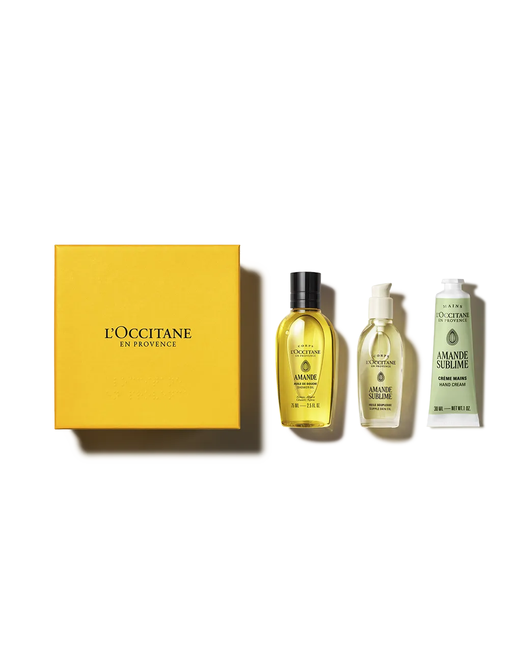 Presente Travel Size Amande Sublime: Banho, Firmeza e Hidrata&ccedil;&atilde;o